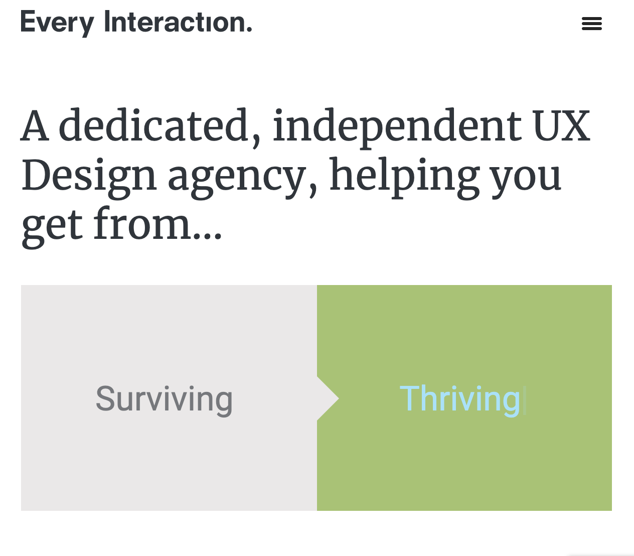 Agency positioning for Every Interaction